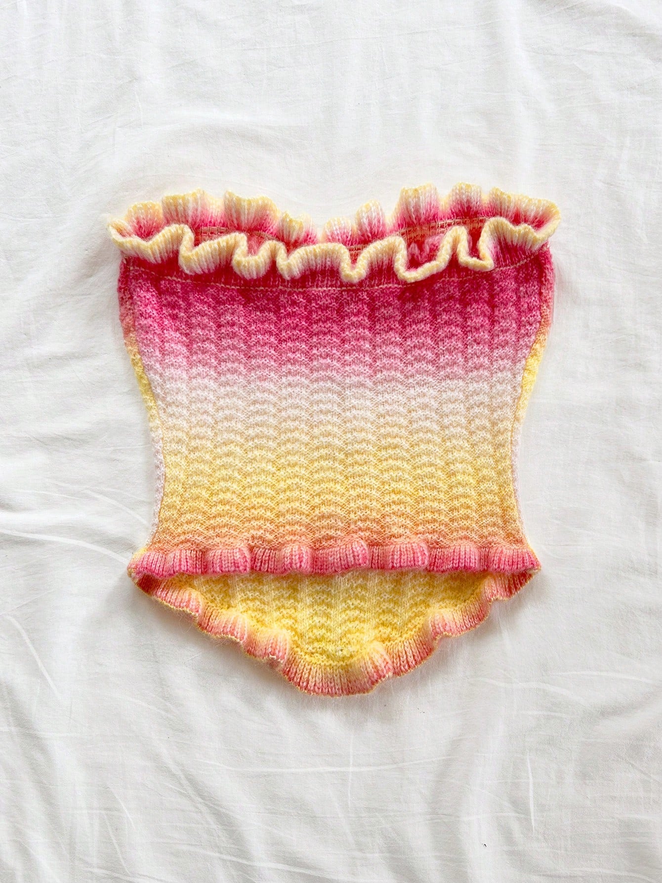 Soleia Women's Button Decor Fashion Casual Ruffle Hem Knitted Camisole Top,Going Out Top