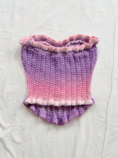 Soleia Women's Button Decor Fashion Casual Ruffle Hem Knitted Camisole Top,Going Out Top