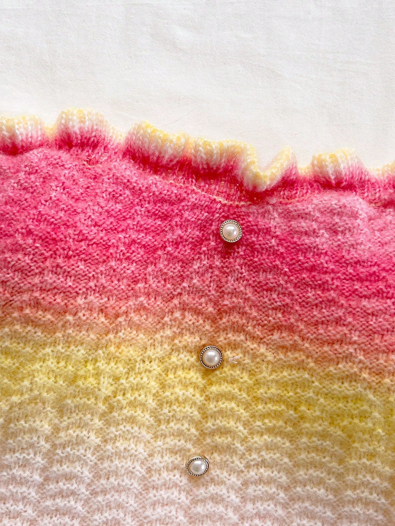 Soleia Women's Button Decor Fashion Casual Ruffle Hem Knitted Camisole Top,Going Out Top