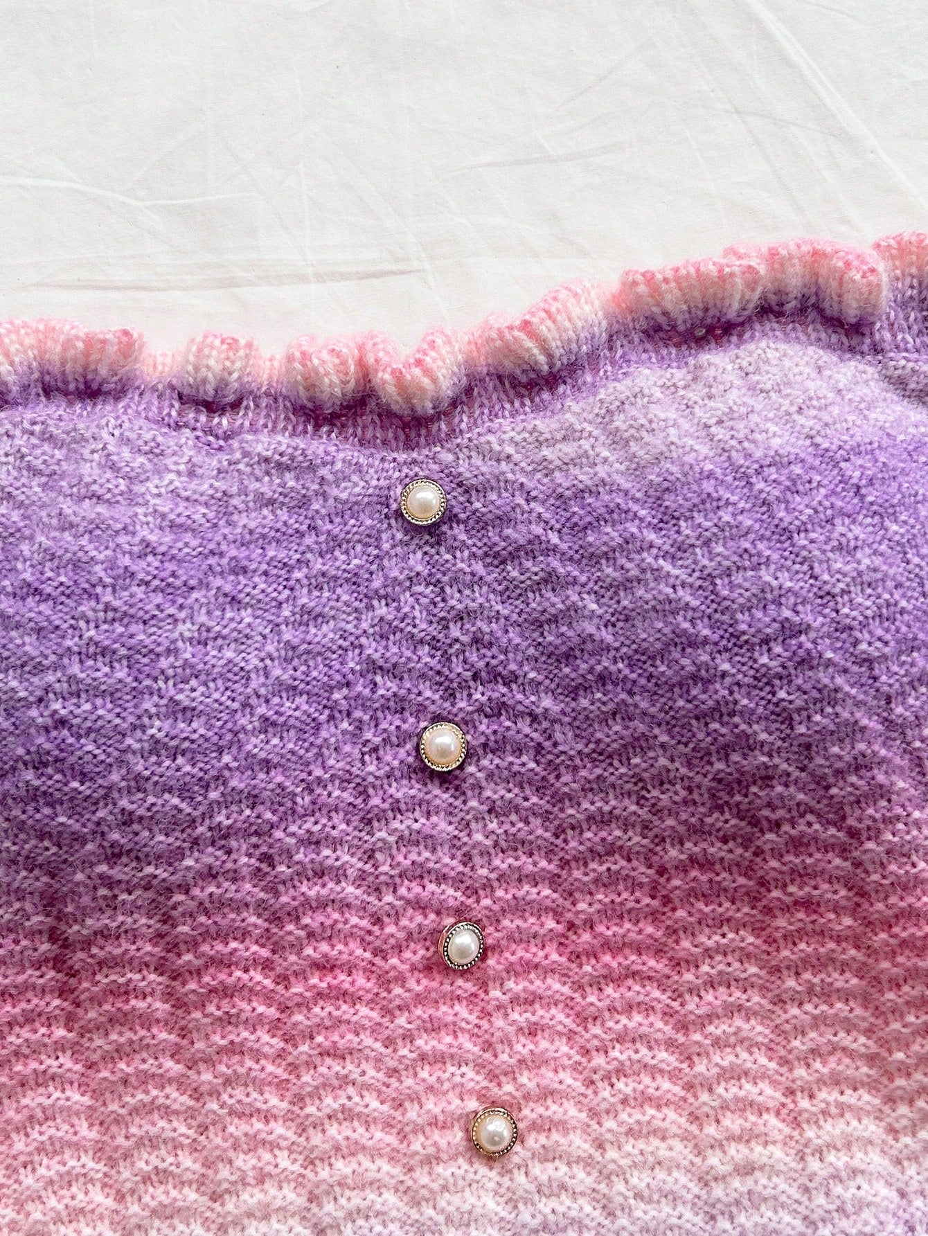 Soleia Women's Button Decor Fashion Casual Ruffle Hem Knitted Camisole Top,Going Out Top