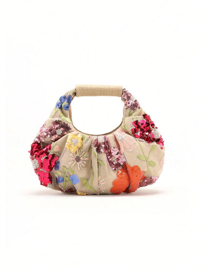 2024 Spring New Arrival Women Handbag, One Piece Of Solid Color Pearl Glossy PU Cloud Bag, Fashionable And Concise Stitching Design With Elegant Elegant For Lady, Foldable And Wrinkled Bag Style.