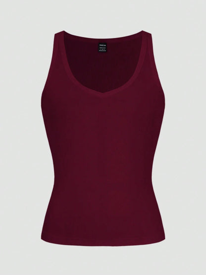 Chiquease Sexy Fitted Knit Sports Camisole Tank Top