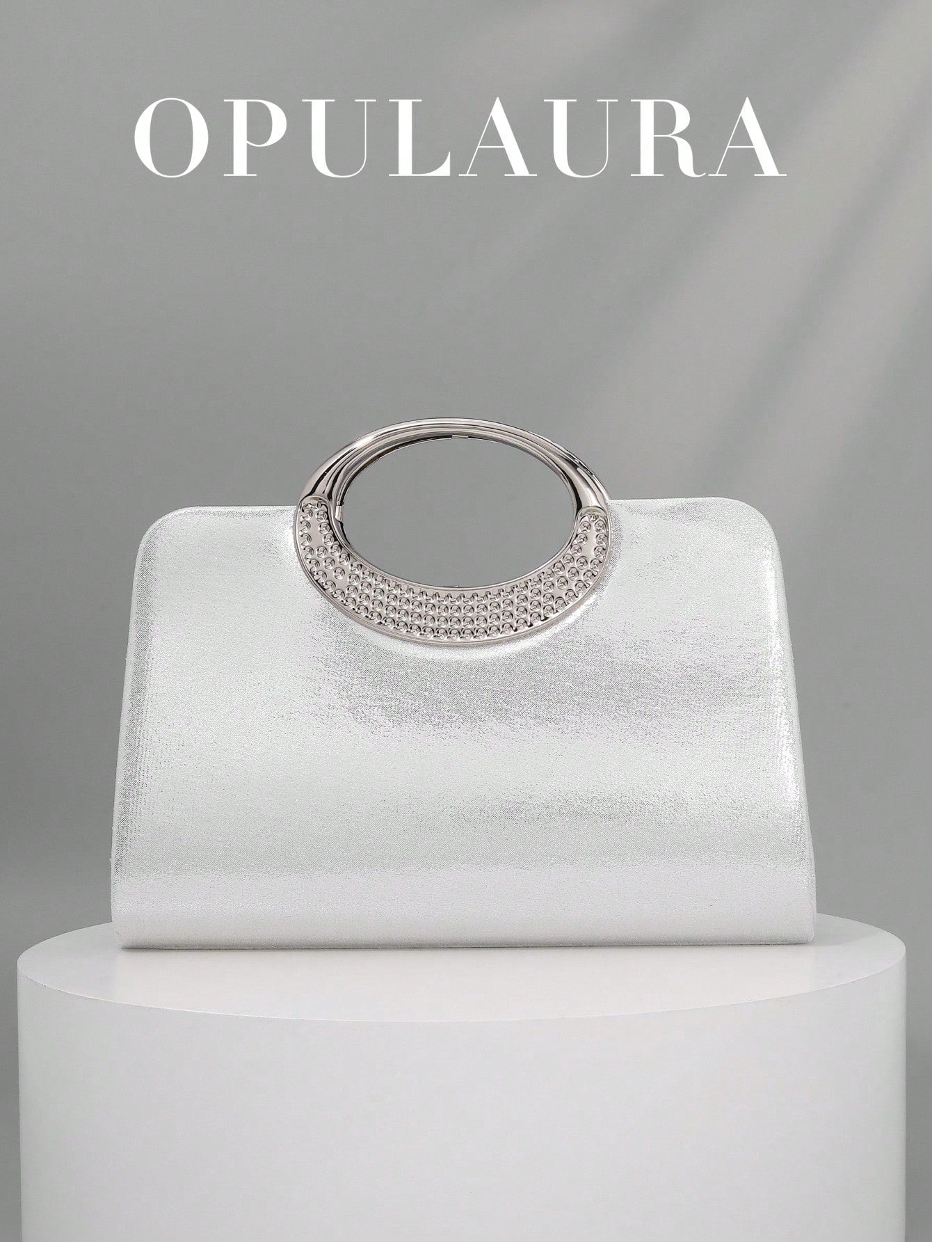 OpulAura Women's Fashion Sparkling Crystal Rhinestone Evening Clutch Bag, Glitzy Luxury Diamond Studded Formal Dress Purse, Suitable For Gala, Party, Birthday, Wedding, As Birthday Gift