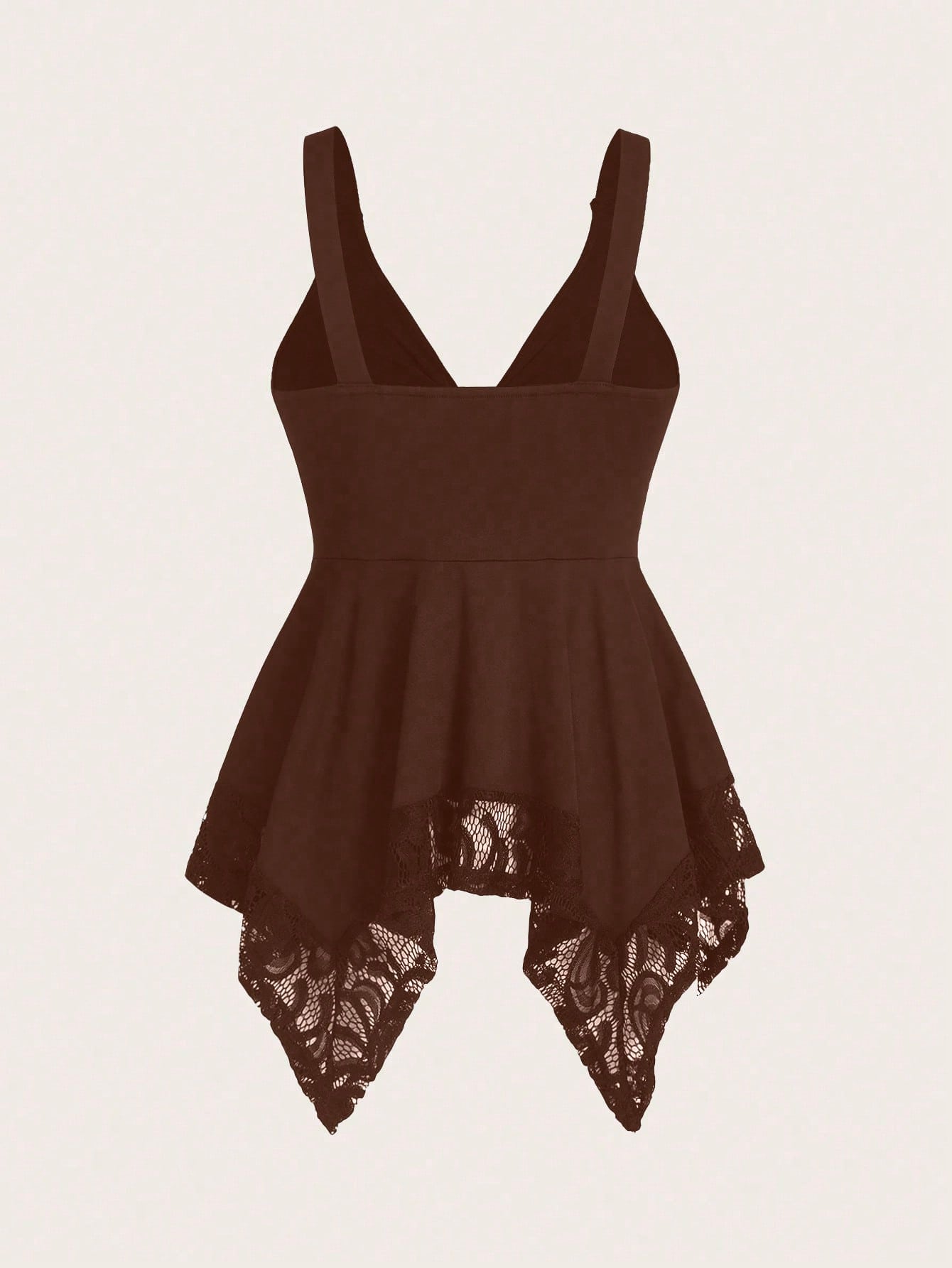 Sweetra Women Lace Decorated Heart Shaped And Floral Splicing Tank Top Y2K Outfit