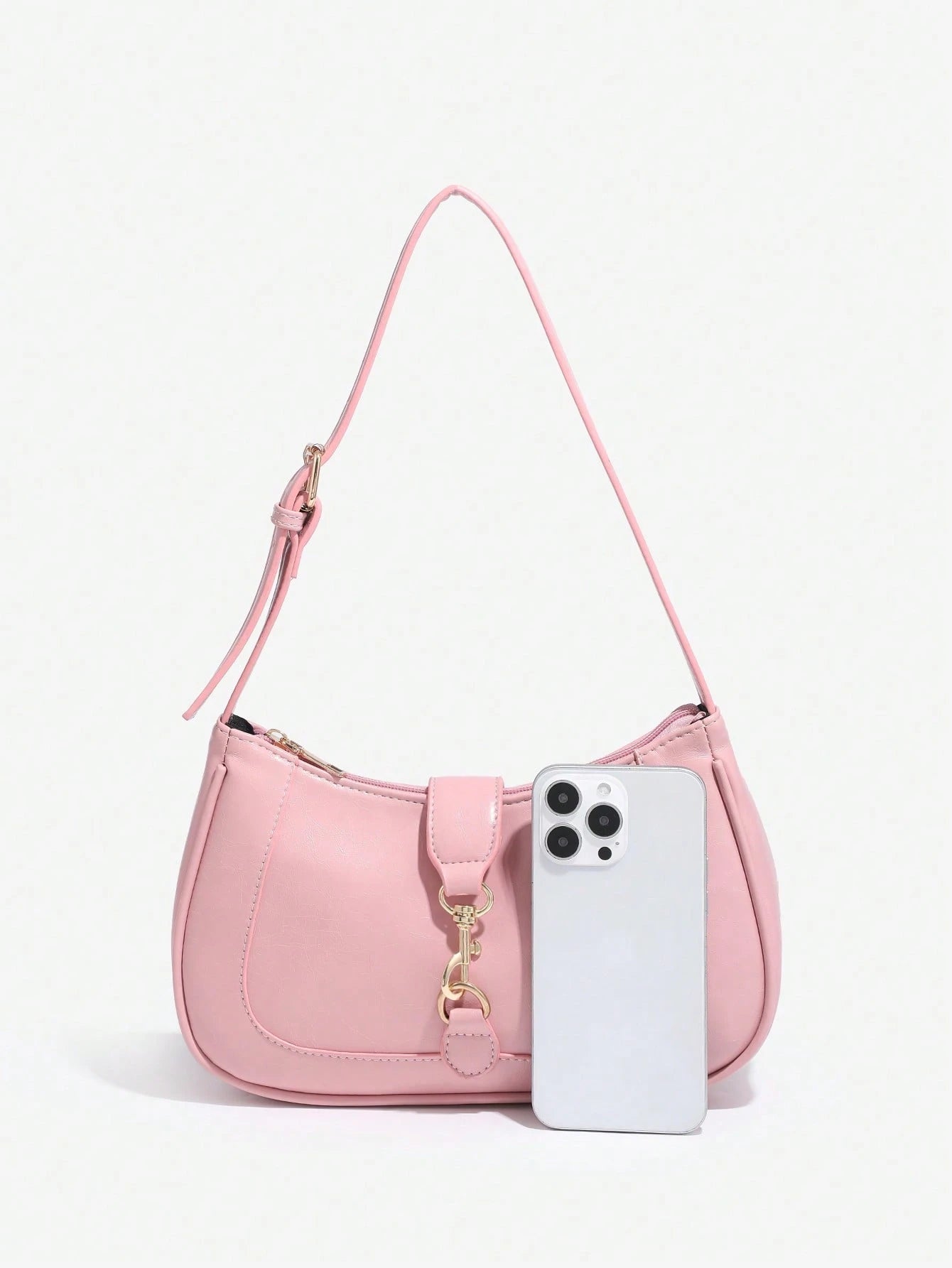 1pc Novachic Women Floral Fabric Casual Shoulder Bag, Zipper Closure, Vintage Style, Underarm Bag, Suitable For Various Occasions