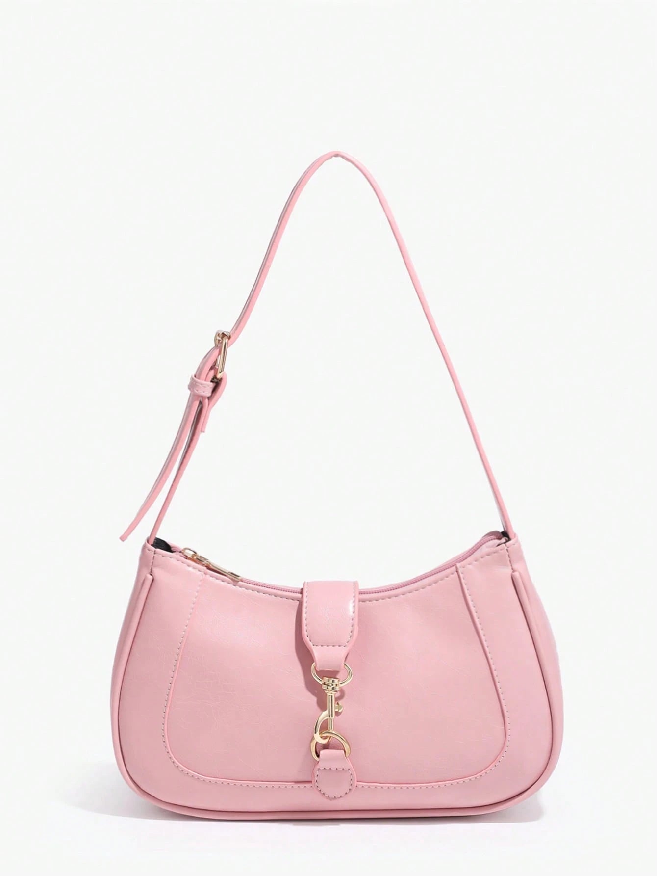 1pc Novachic Women Floral Fabric Casual Shoulder Bag, Zipper Closure, Vintage Style, Underarm Bag, Suitable For Various Occasions