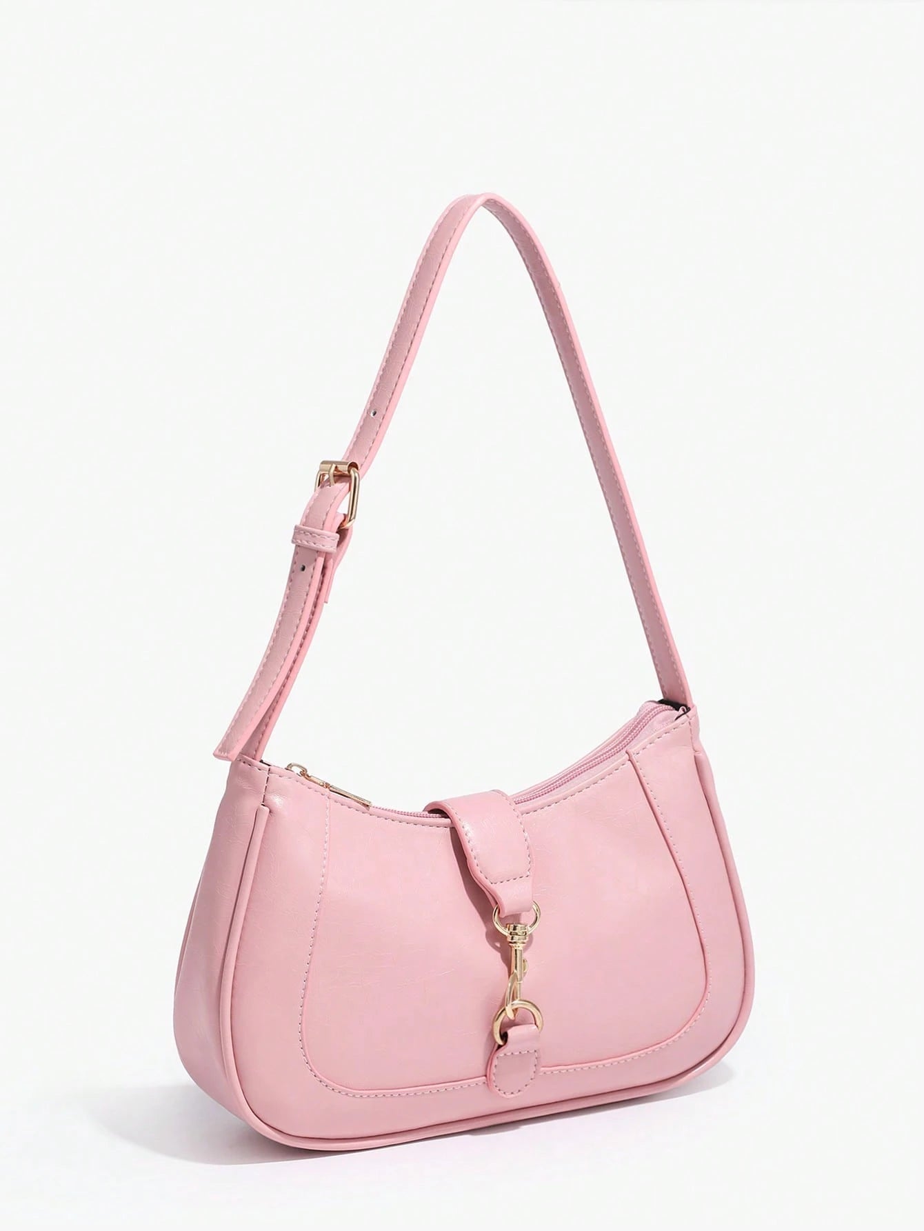 1pc Novachic Women Floral Fabric Casual Shoulder Bag, Zipper Closure, Vintage Style, Underarm Bag, Suitable For Various Occasions