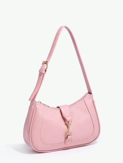 1pc Novachic Women Floral Fabric Casual Shoulder Bag, Zipper Closure, Vintage Style, Underarm Bag, Suitable For Various Occasions