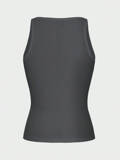 Chiquease Sexy Fitted Knit Sports Camisole Tank Top