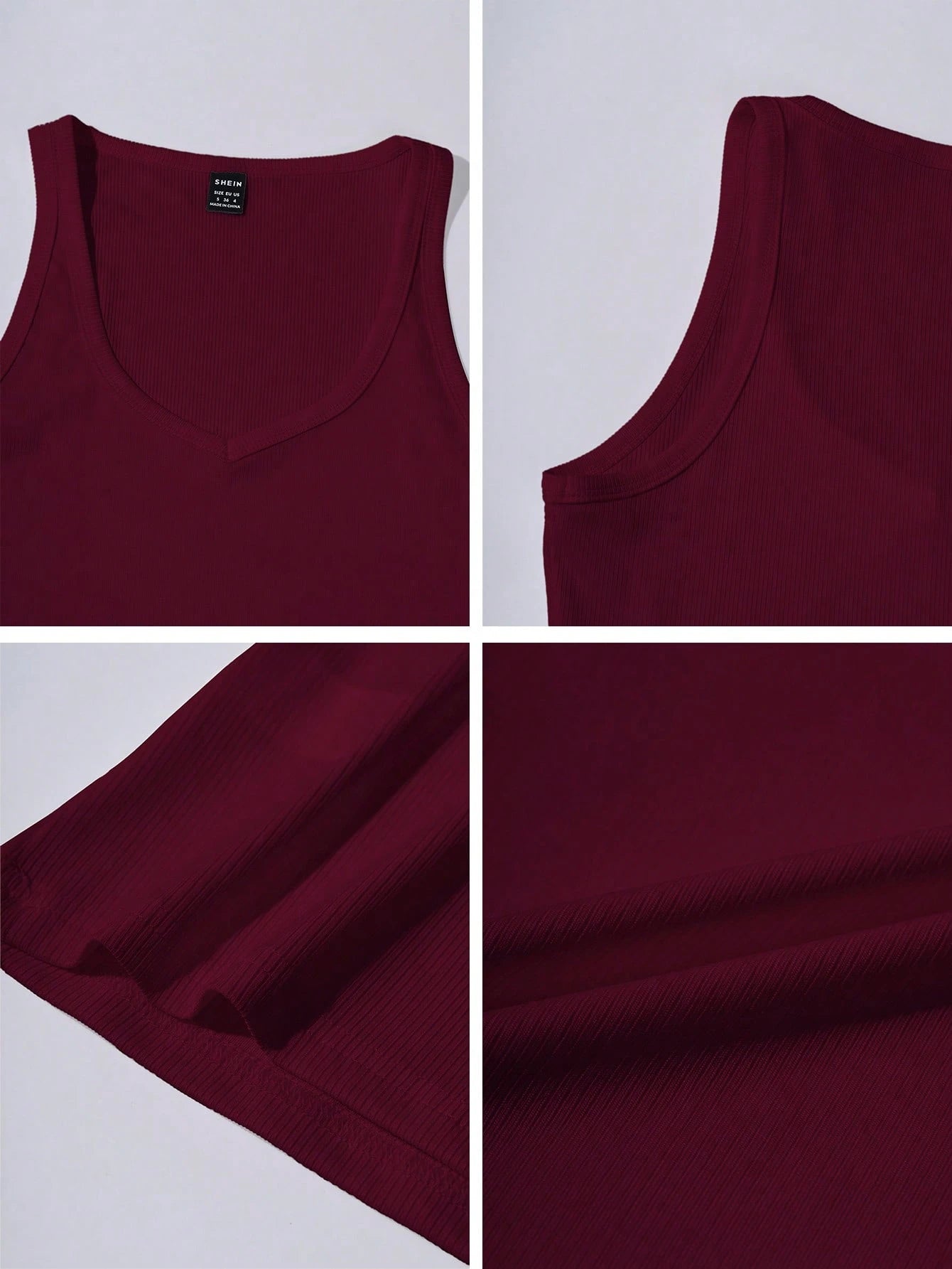 Chiquease Sexy Fitted Knit Sports Camisole Tank Top
