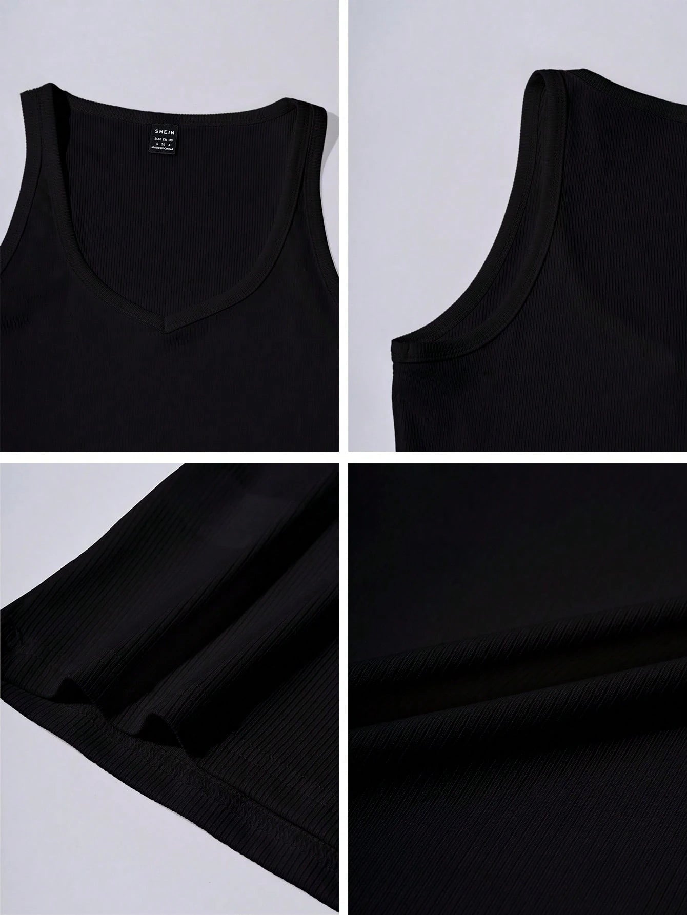 Chiquease Sexy Fitted Knit Sports Camisole Tank Top