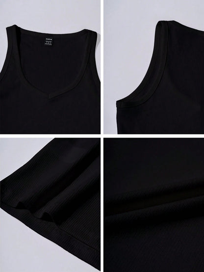 Chiquease Sexy Fitted Knit Sports Camisole Tank Top
