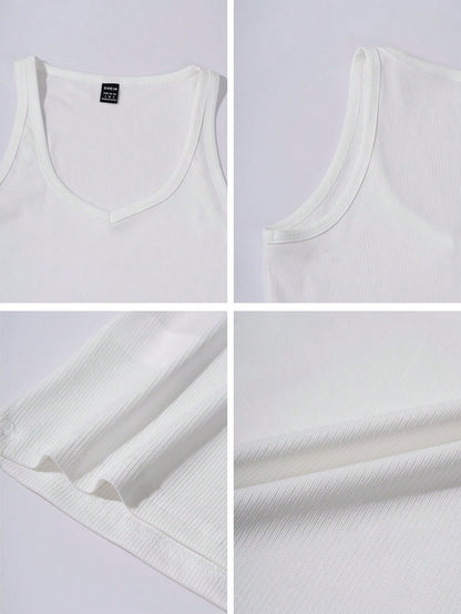 Chiquease Sexy Fitted Knit Sports Camisole Tank Top