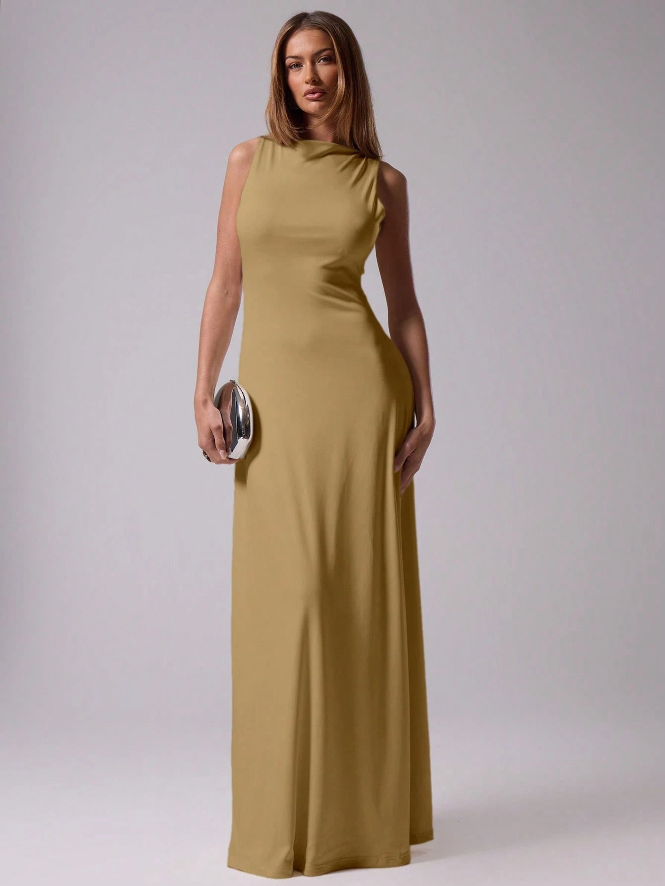 MUSERA Round Neck Drop Armhole Maxi Dress,Summer Dresses For Women Graduation Elegant Cute Sexy Vacation Boho Wedding Guest Beach Holiday Fall Wedding Guest, Elegant, Birthday, Church, Night Out Christmas, Halloween, Fall, Winter