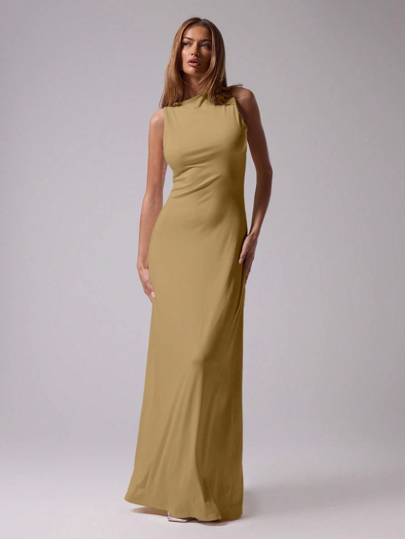 MUSERA Round Neck Drop Armhole Maxi Dress,Summer Dresses For Women Graduation Elegant Cute Sexy Vacation Boho Wedding Guest Beach Holiday Fall Wedding Guest, Elegant, Birthday, Church, Night Out Christmas, Halloween, Fall, Winter