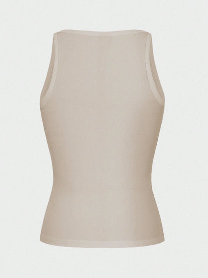 Chiquease Sexy Fitted Knit Sports Camisole Tank Top
