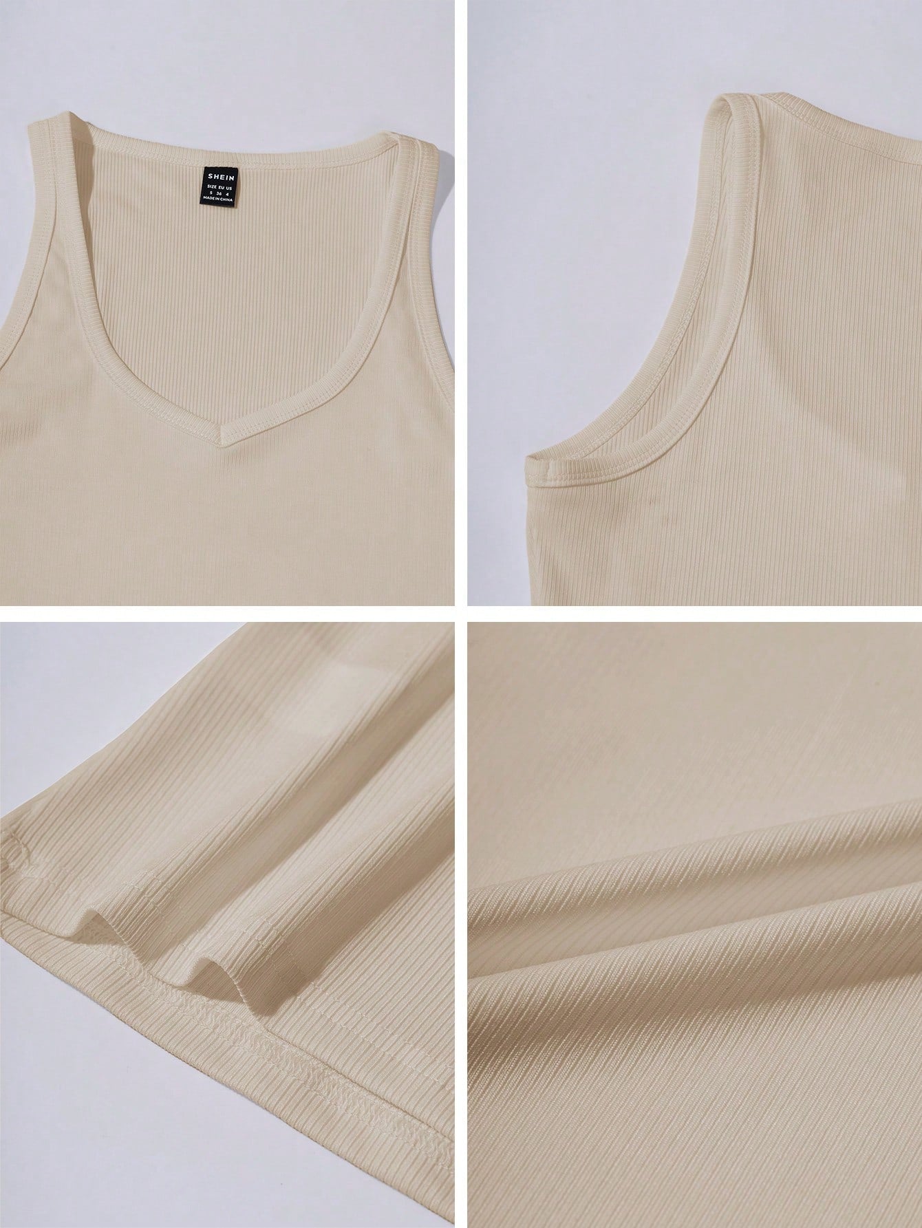 Chiquease Sexy Fitted Knit Sports Camisole Tank Top