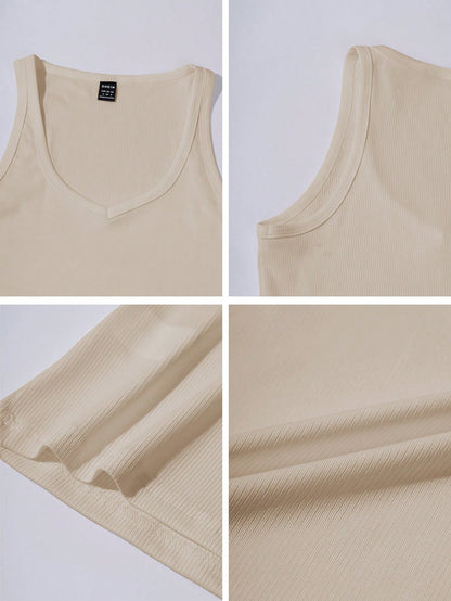 Chiquease Sexy Fitted Knit Sports Camisole Tank Top