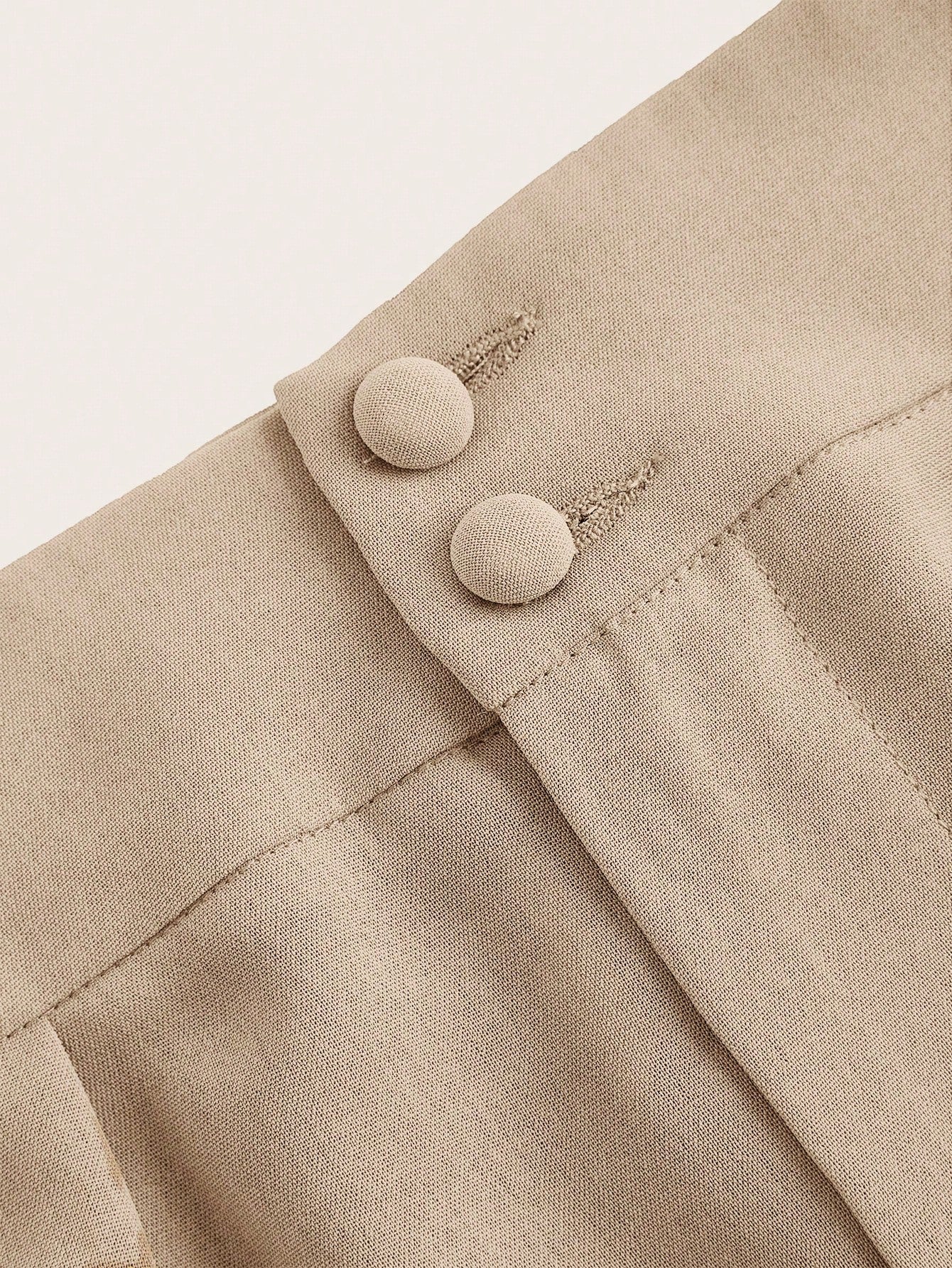 Poéselle Summer High-Waisted Pants Multi-Piece Set, Wide Leg Pants High Waist Fold Pleated Wide Leg Pants, Pants, Loose Fit, Long Pants