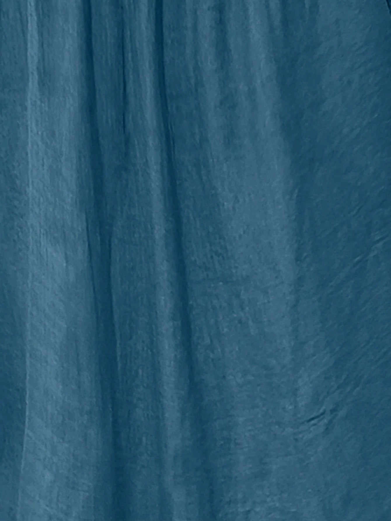 EMERY ROSE Women Plain Short Sleeve Ruffle Detail Casual Blouse, Everyday Wear