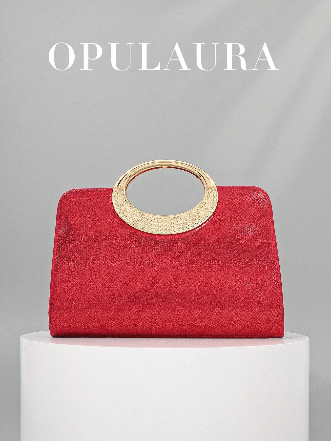 OpulAura Women's Fashion Sparkling Crystal Rhinestone Evening Clutch Bag, Glitzy Luxury Diamond Studded Formal Dress Purse, Suitable For Gala, Party, Birthday, Wedding, As Birthday Gift