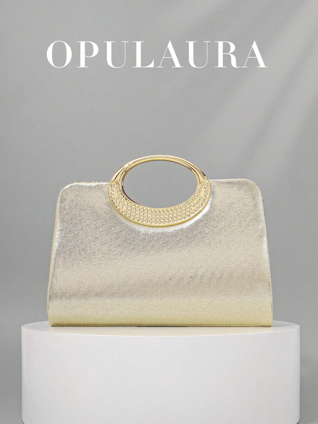 OpulAura Women's Fashion Sparkling Crystal Rhinestone Evening Clutch Bag, Glitzy Luxury Diamond Studded Formal Dress Purse, Suitable For Gala, Party, Birthday, Wedding, As Birthday Gift