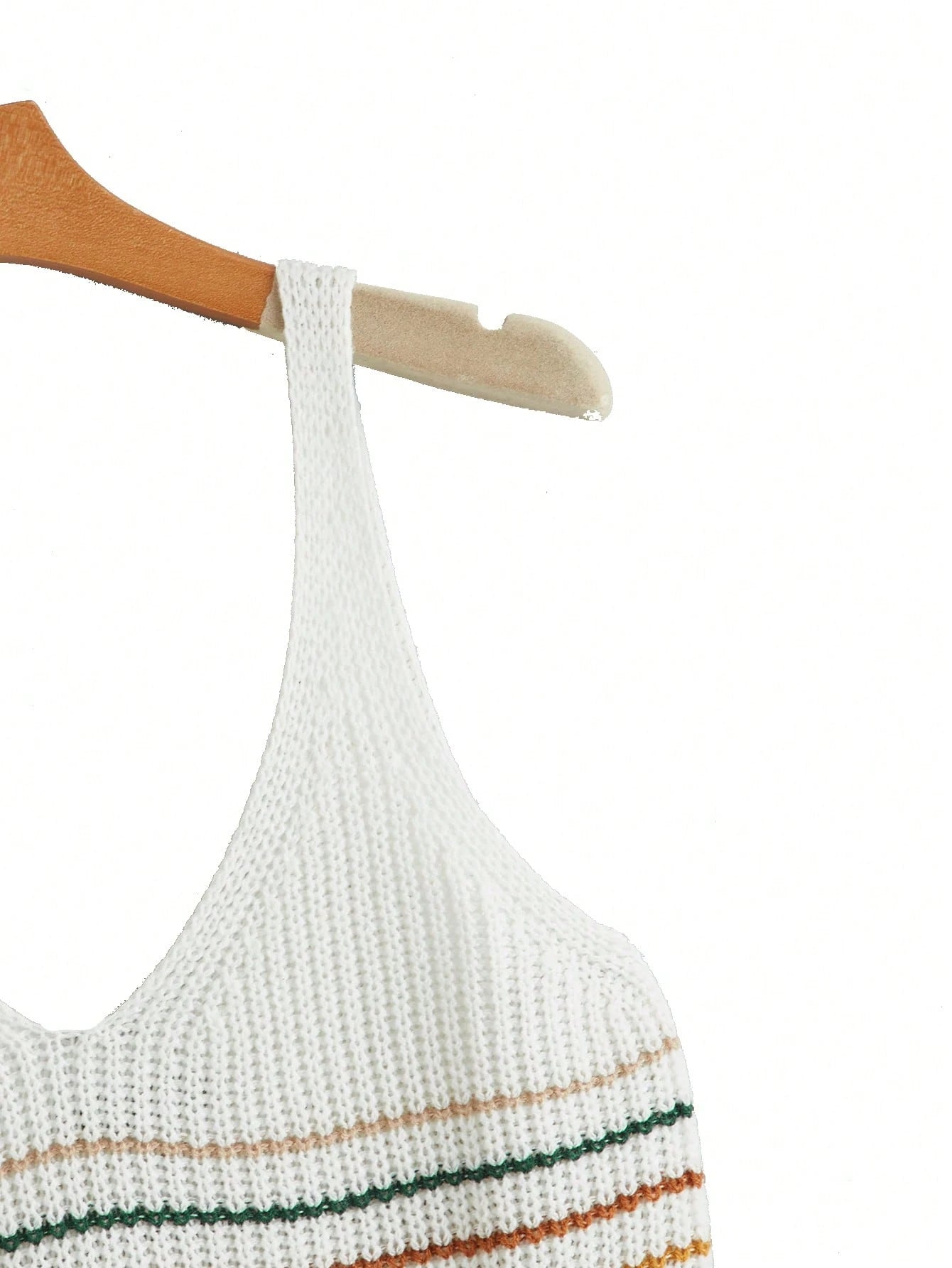 Comfortcana Striped Pattern Knit Top