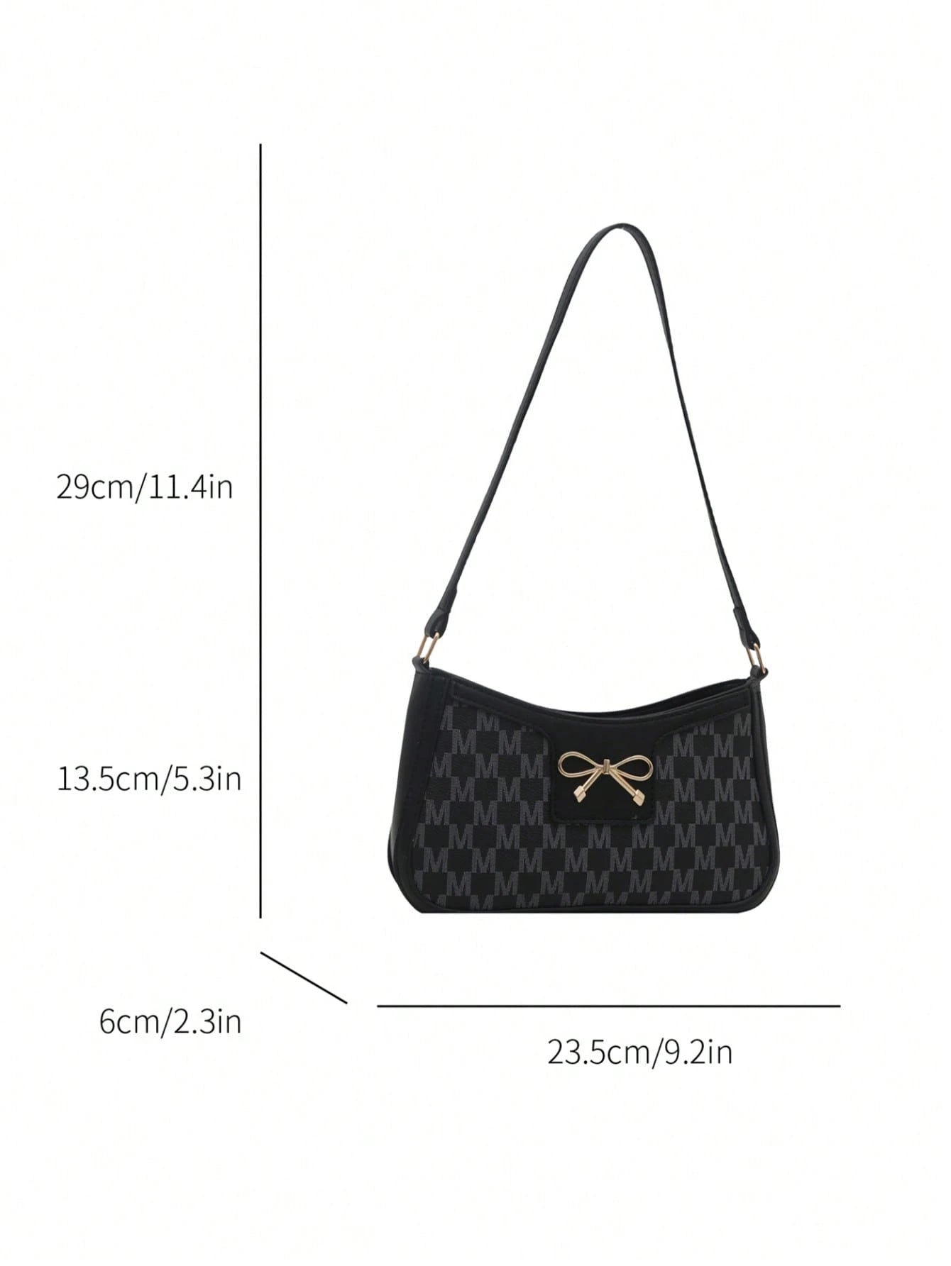 Elegant Crescent-Shaped Underarm Shoulder Bag For Women, Chic Casual Fashion, Solid Color Underarm Bag