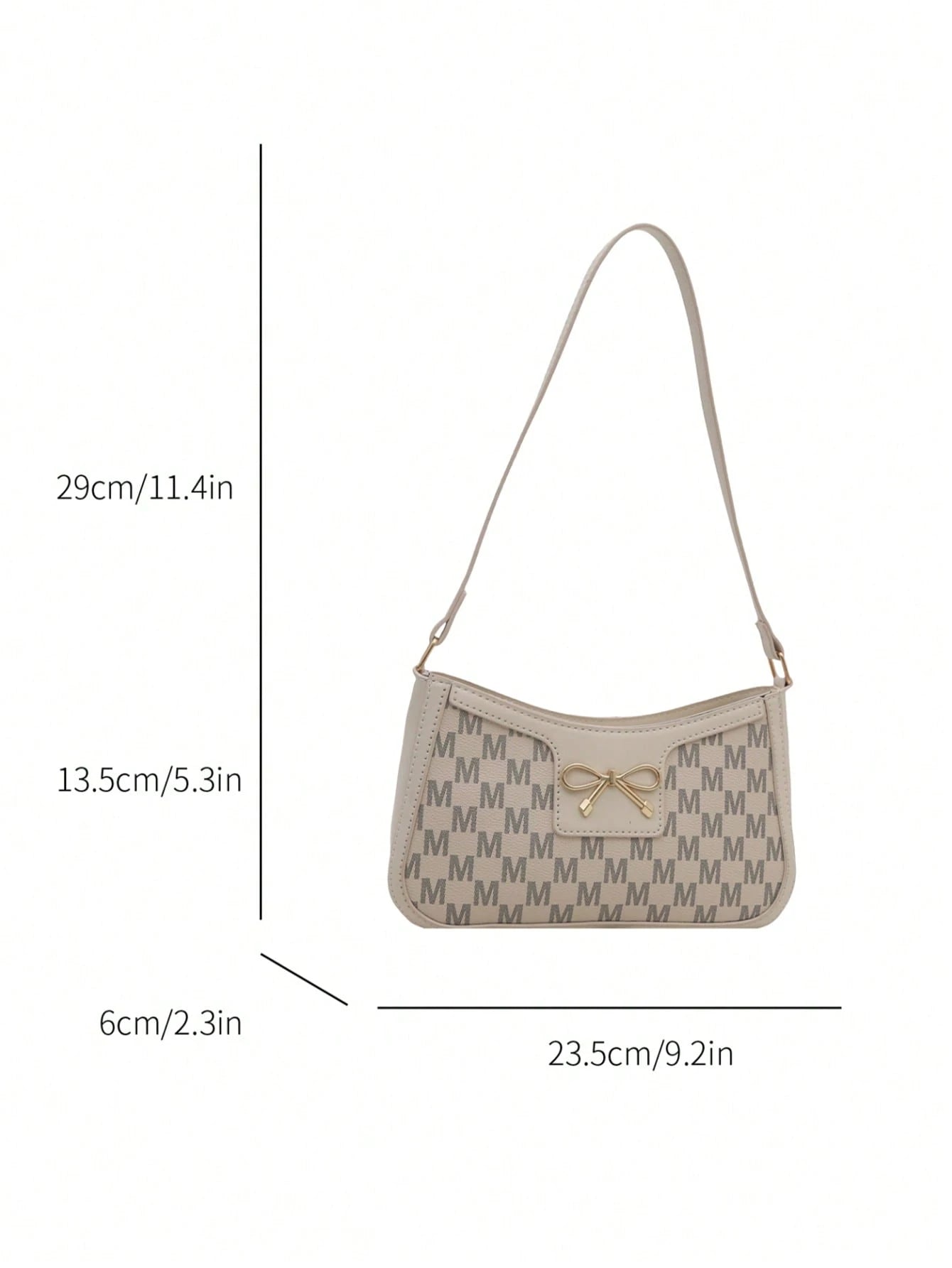 Elegant Crescent-Shaped Underarm Shoulder Bag For Women, Chic Casual Fashion, Solid Color Underarm Bag