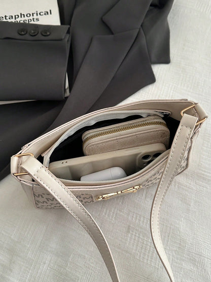 Elegant Crescent-Shaped Underarm Shoulder Bag For Women, Chic Casual Fashion, Solid Color Underarm Bag