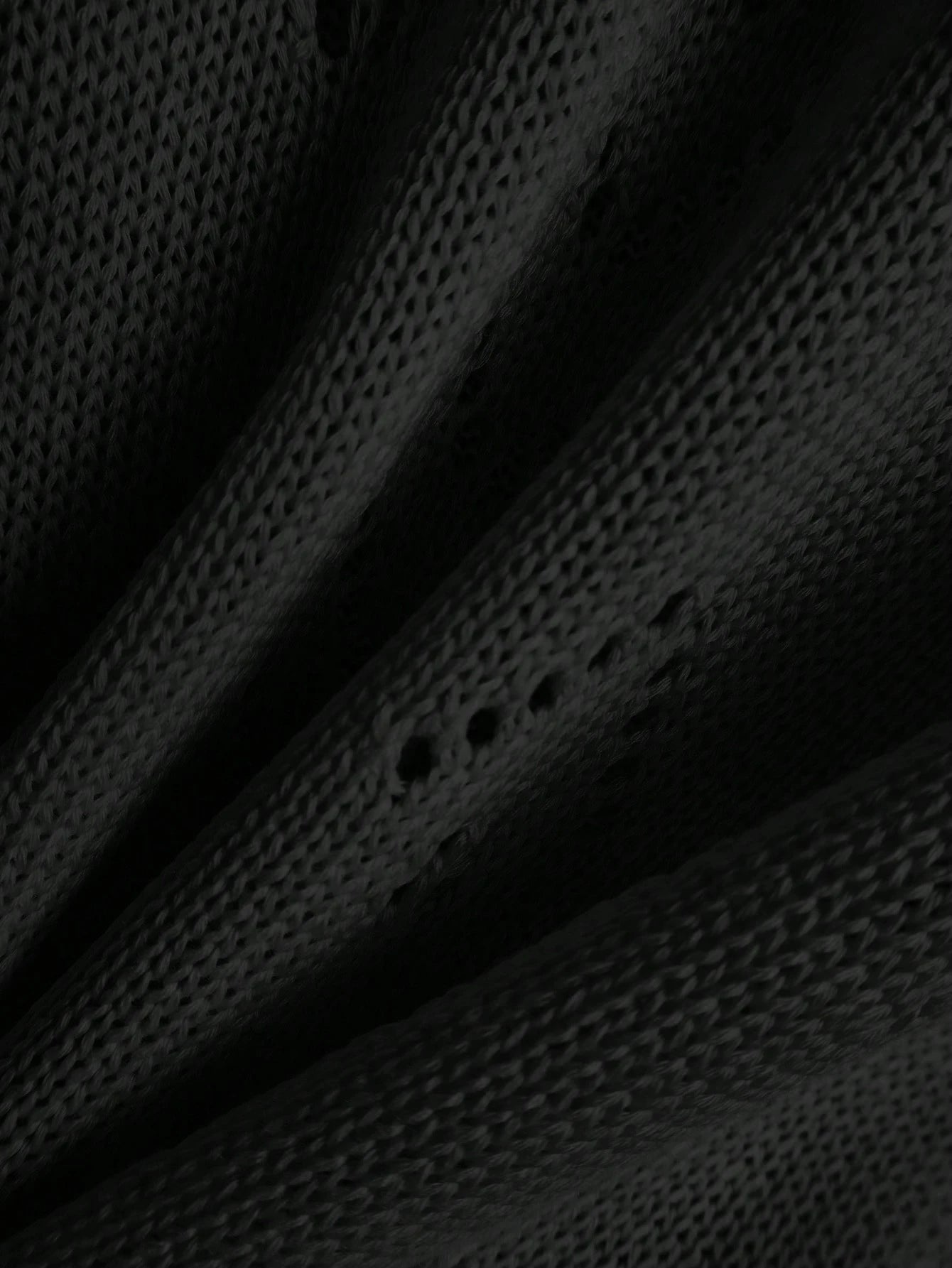 EMERY ROSE Women's Vacation Casual Solid Color Hollow Out Knit Top