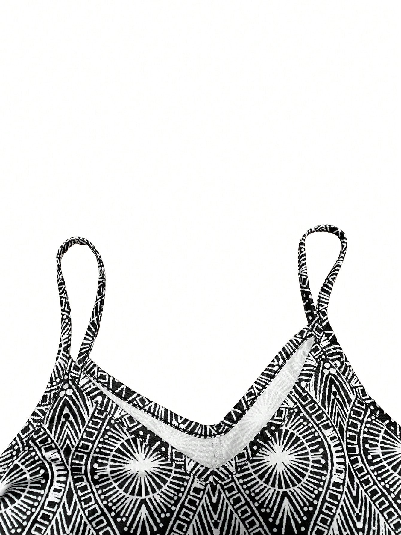 Women's Strappy Summer Dress,Simple Sleeveless Floral Sundress, Beach V-Neck Dress For Summer Clothes,Casual Summer Outfits For Women,Slip Dress Vacation Outfits Women