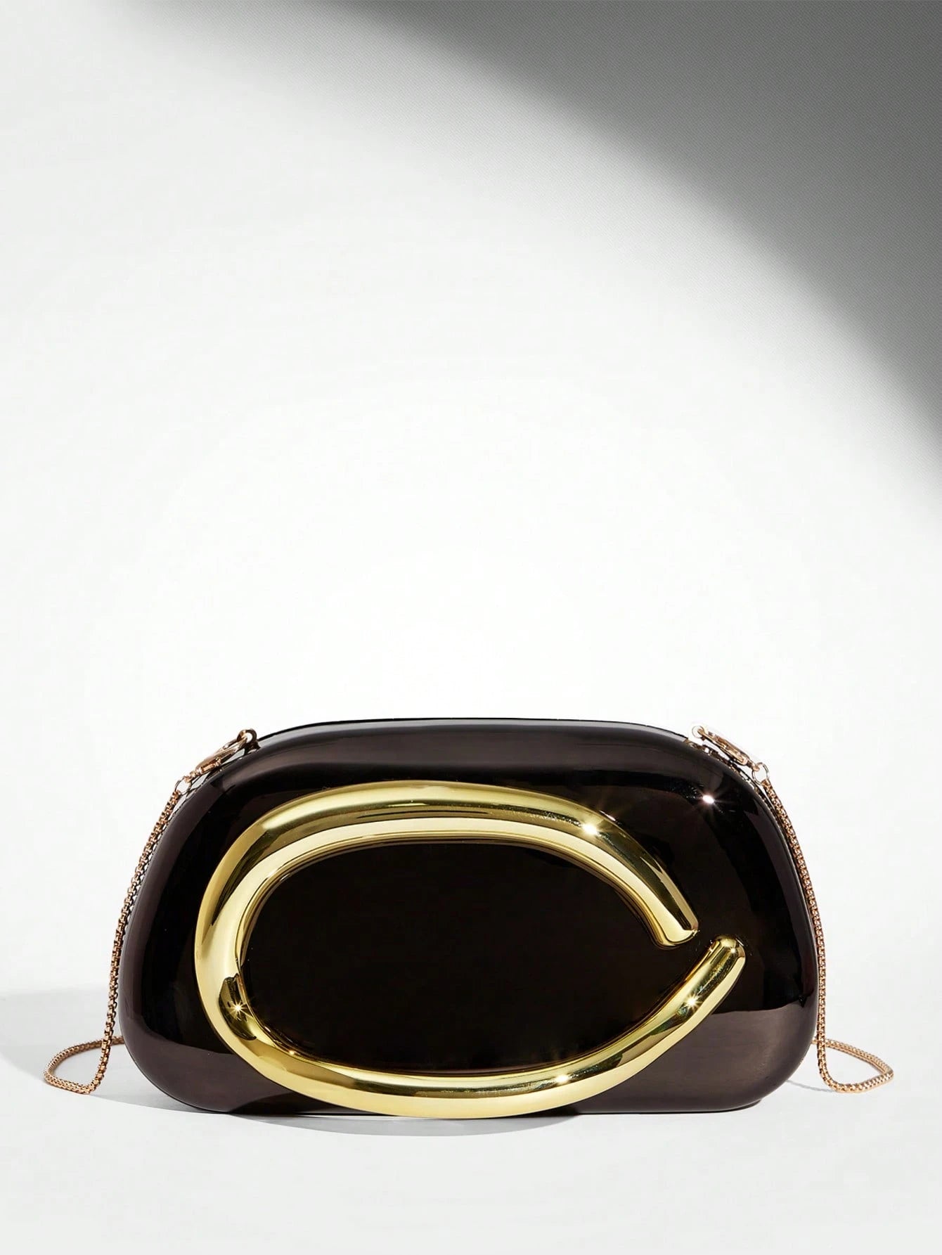 SHEIN BAE Women's Fashionable Metallic Effect Evening Party Clutch Bag, Perfectly Matching With Bridal Party, Party Bags,Perfect For Party Wedding Prom Dinner/Banquet Matching With Holiday Party Dress Evening Dress & Sequin Dress