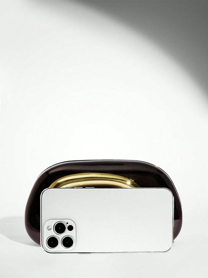 SHEIN BAE Women's Fashionable Metallic Effect Evening Party Clutch Bag, Perfectly Matching With Bridal Party, Party Bags,Perfect For Party Wedding Prom Dinner/Banquet Matching With Holiday Party Dress Evening Dress & Sequin Dress