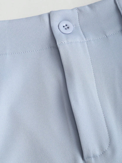 Sweetra Vintage Elegant Jacquard Pleated Wide-Leg Pants For Women, Autumn/Winter Fall Cloth For Women