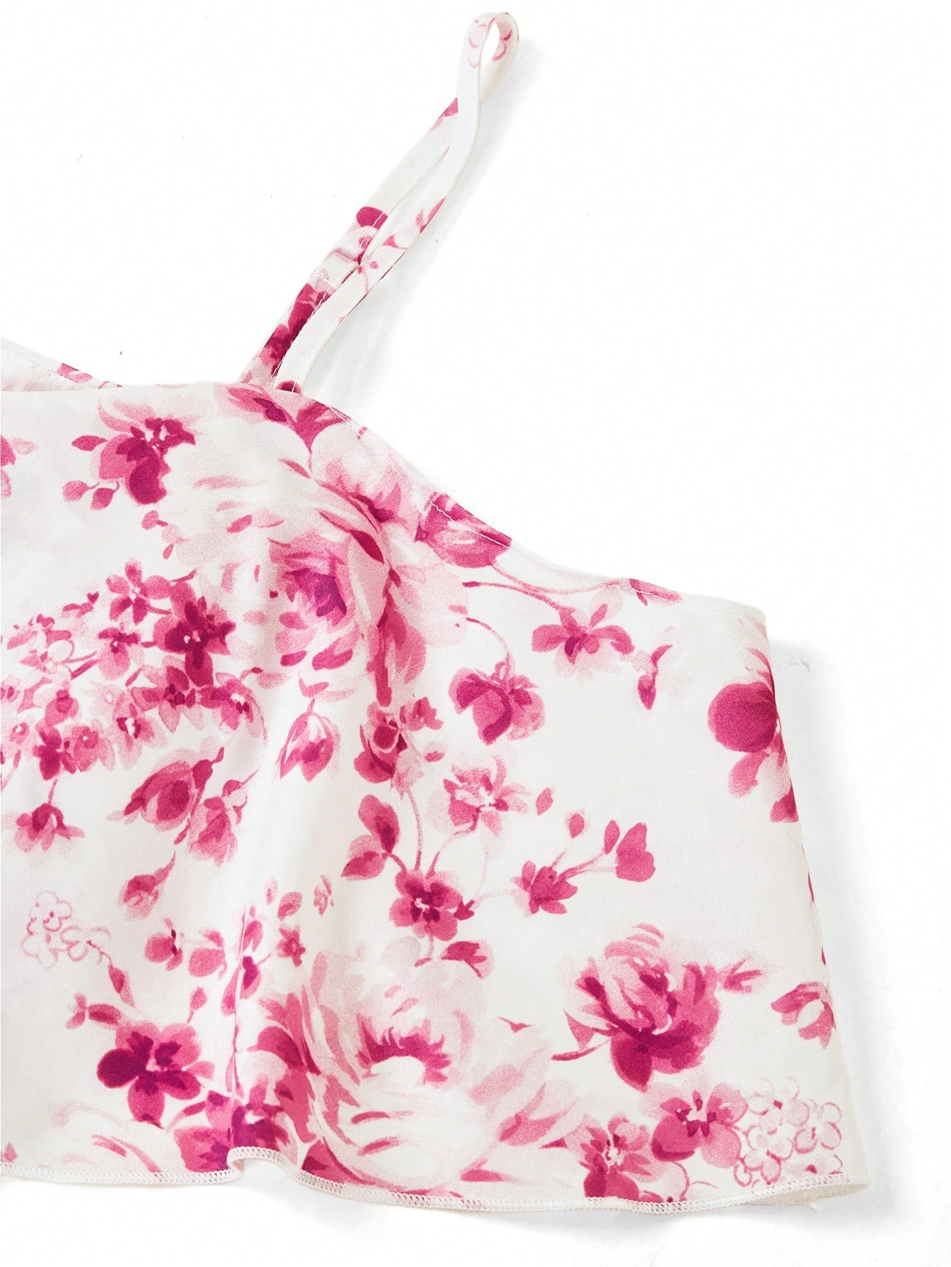 SHEIN Clasi Romantic Flower And Plant Printed Off-The-Shoulder Ruffle Strap Vacation Summer Dress Dresses Graduation,Summer Dresses For Women