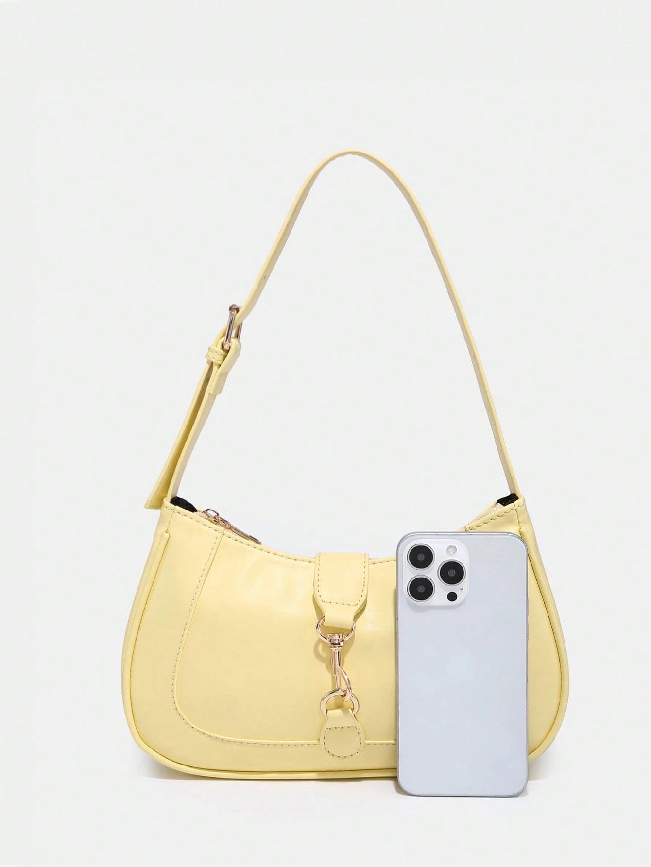 1pc Novachic Women Floral Fabric Casual Shoulder Bag, Zipper Closure, Vintage Style, Underarm Bag, Suitable For Various Occasions