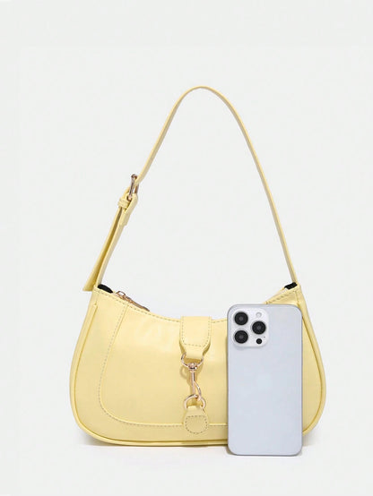 1pc Novachic Women Floral Fabric Casual Shoulder Bag, Zipper Closure, Vintage Style, Underarm Bag, Suitable For Various Occasions