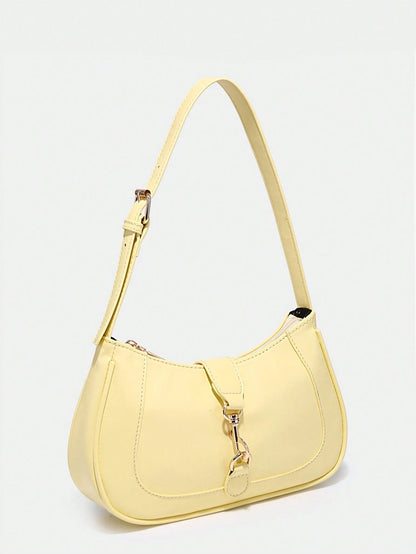 1pc Novachic Women Floral Fabric Casual Shoulder Bag, Zipper Closure, Vintage Style, Underarm Bag, Suitable For Various Occasions