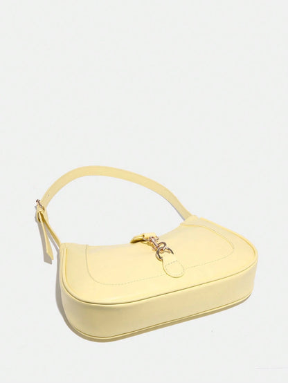 1pc Novachic Women Floral Fabric Casual Shoulder Bag, Zipper Closure, Vintage Style, Underarm Bag, Suitable For Various Occasions