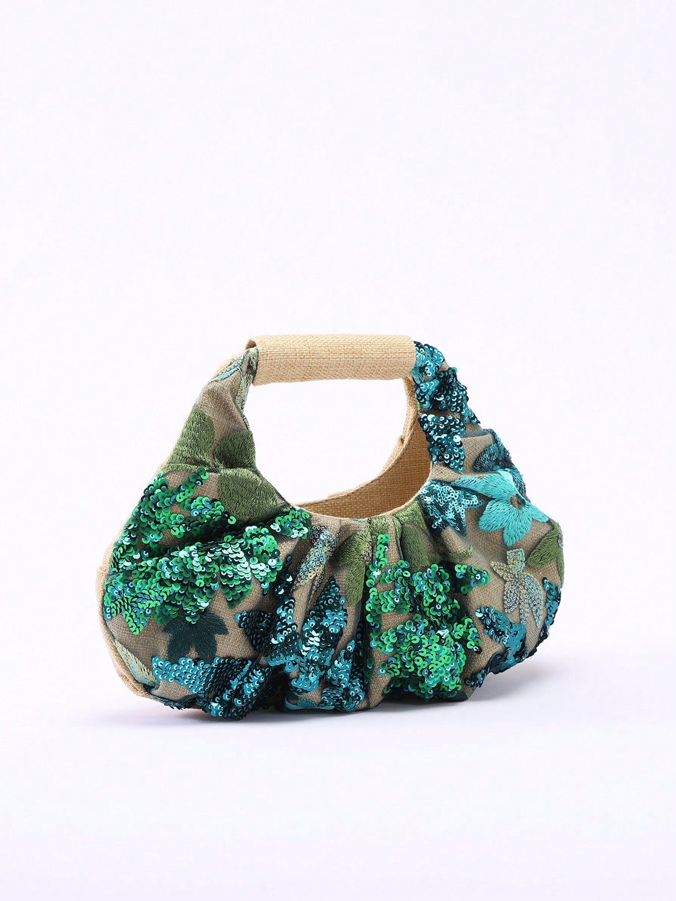 2024 Spring New Arrival Women Handbag, One Piece Of Solid Color Pearl Glossy PU Cloud Bag, Fashionable And Concise Stitching Design With Elegant Elegant For Lady, Foldable And Wrinkled Bag Style.