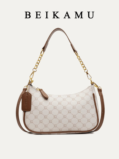 1pc Solid Color PU Leather Shoulder Bag For Women, Versatile Crossbody Bag For Commuting, Adjustable Shoulder Strap