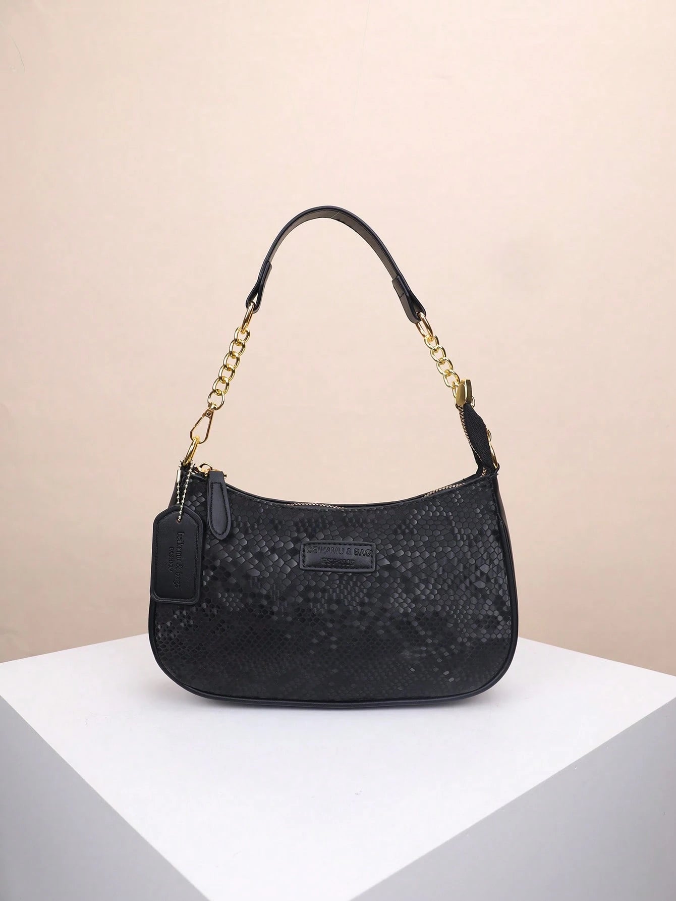 1pc Solid Color PU Leather Shoulder Bag For Women, Versatile Crossbody Bag For Commuting, Adjustable Shoulder Strap