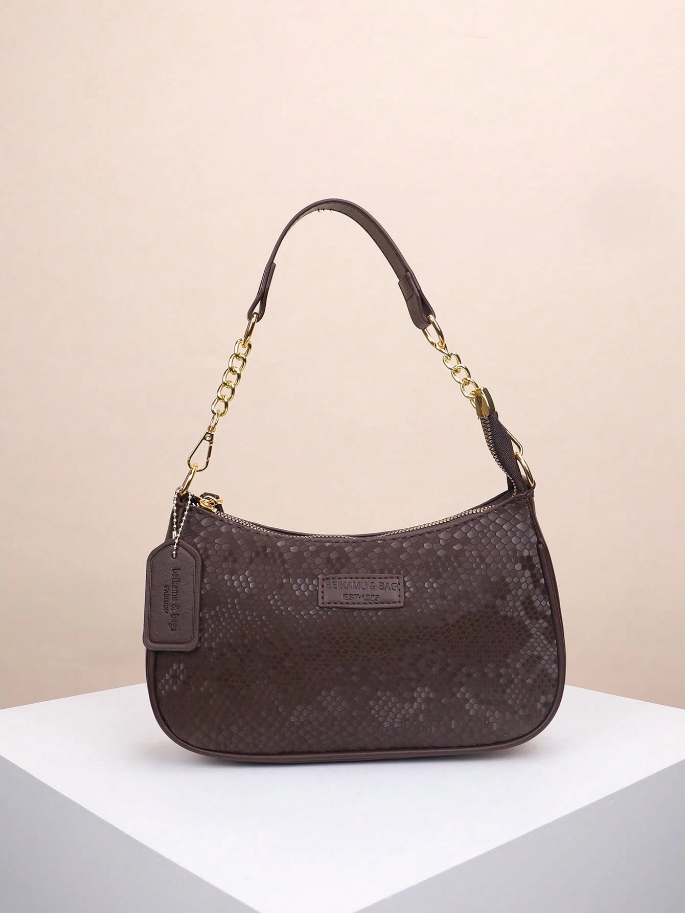 1pc Solid Color PU Leather Shoulder Bag For Women, Versatile Crossbody Bag For Commuting, Adjustable Shoulder Strap