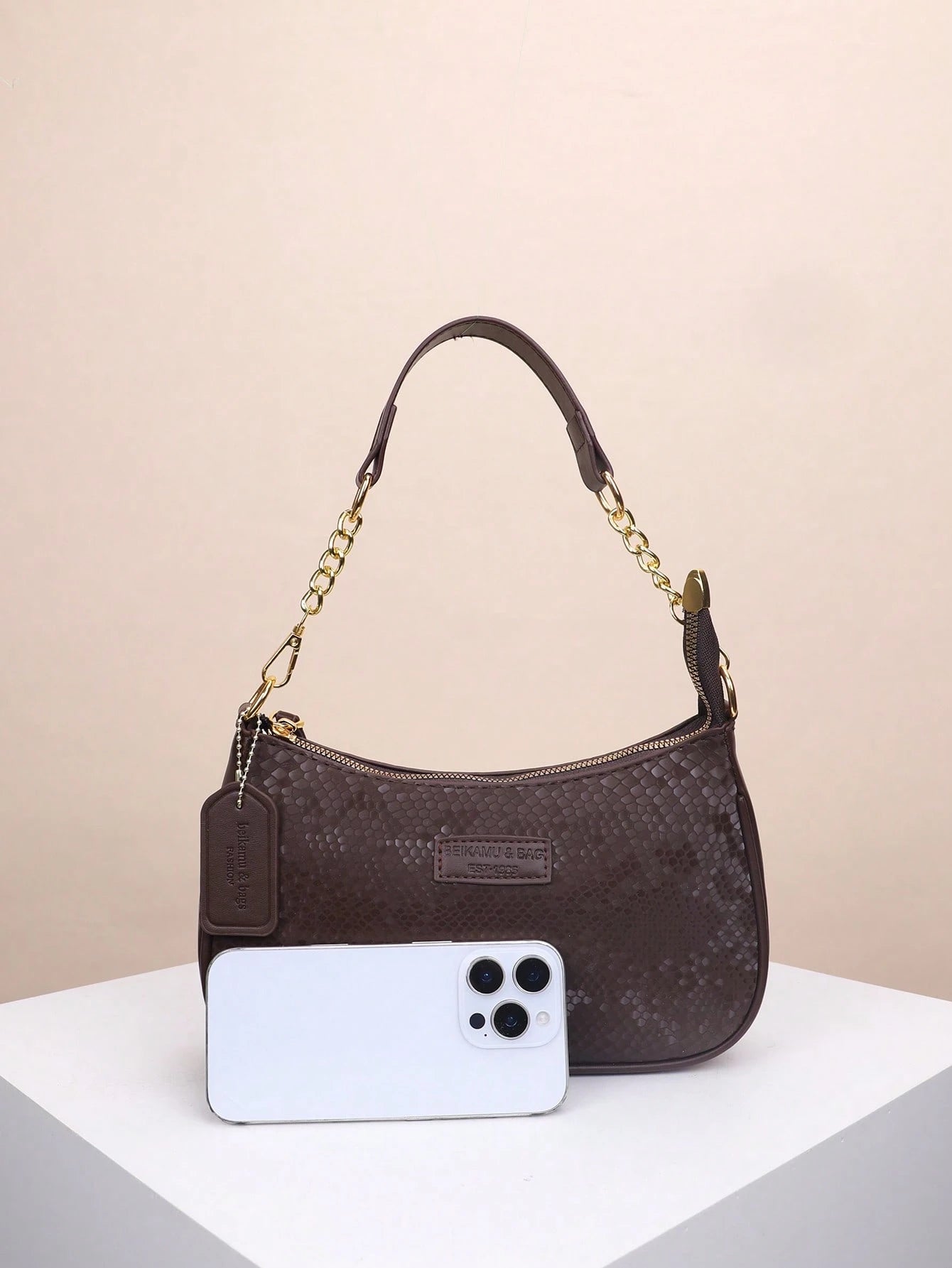 1pc Solid Color PU Leather Shoulder Bag For Women, Versatile Crossbody Bag For Commuting, Adjustable Shoulder Strap