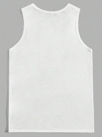 Vintage Western Style Women Tank Top With Slogan Print, Summer