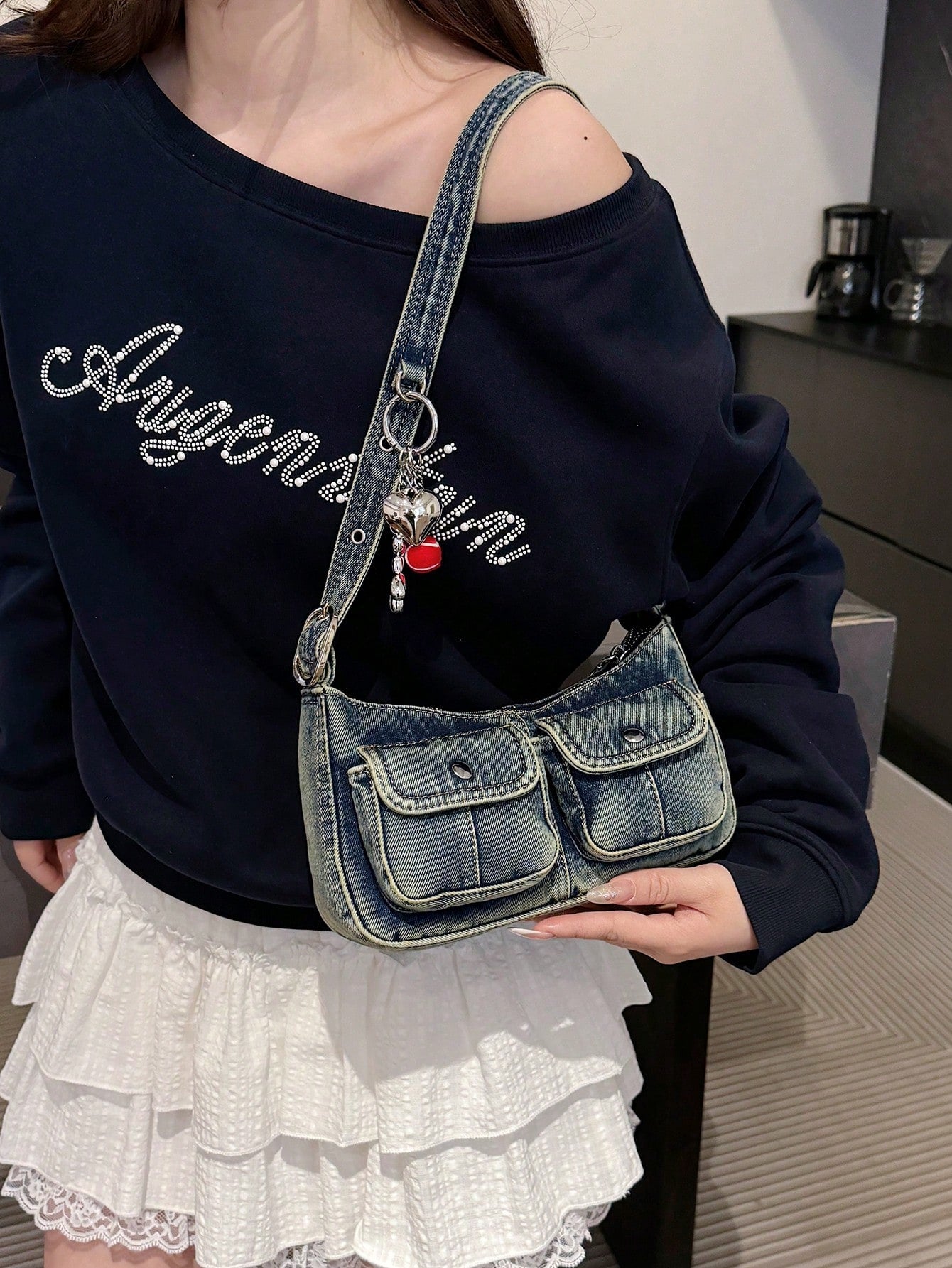 Fashionable Retro Women's Shoulder Bag, Versatile High Quality Underarm Bag, Niche Stylish Handbag