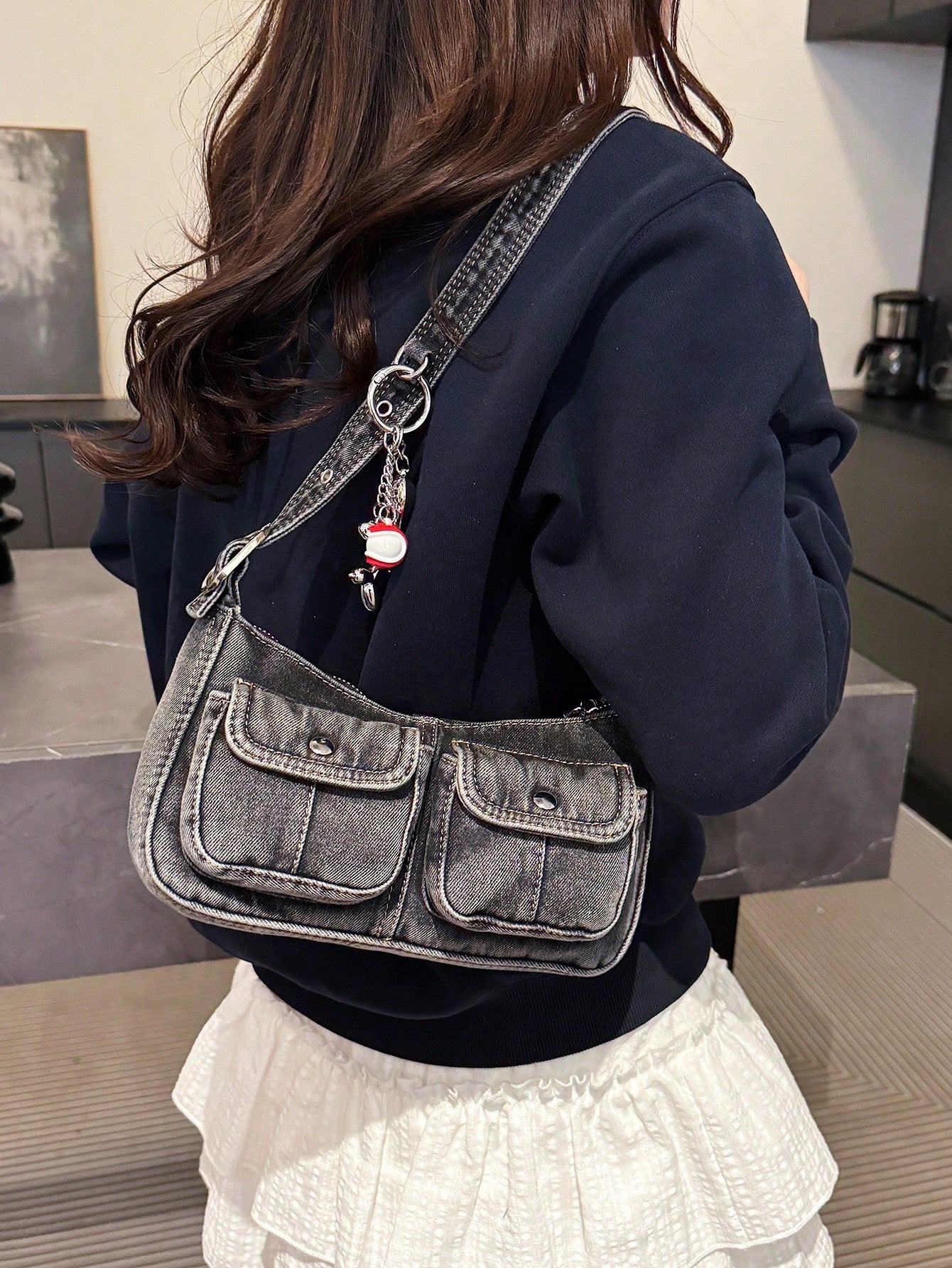 Fashionable Retro Women's Shoulder Bag, Versatile High Quality Underarm Bag, Niche Stylish Handbag