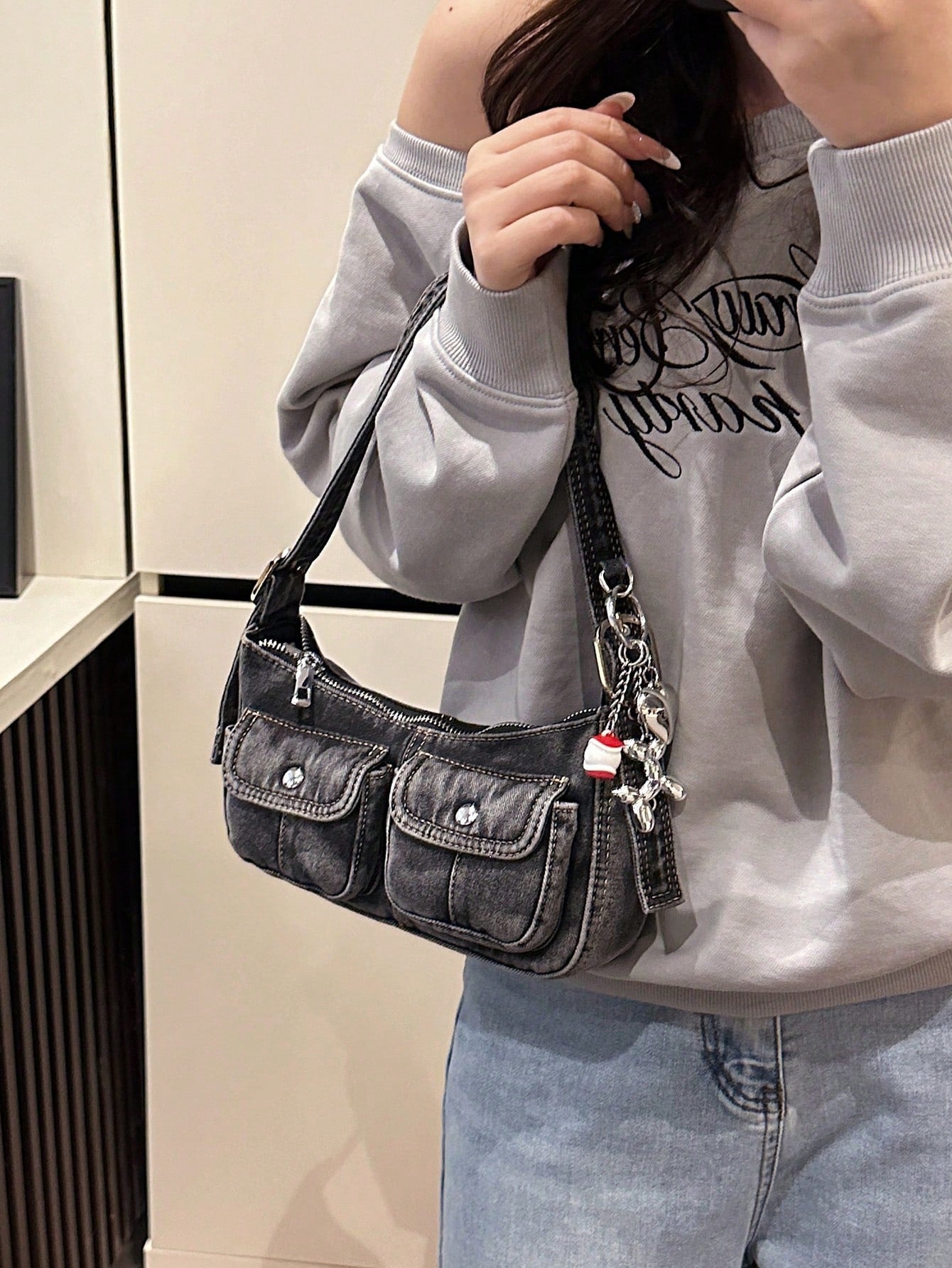 Fashionable Retro Women's Shoulder Bag, Versatile High Quality Underarm Bag, Niche Stylish Handbag