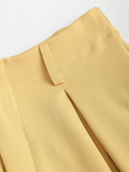 Sweetra Vintage Elegant Jacquard Pleated Wide-Leg Pants For Women, Autumn/Winter Fall Cloth For Women